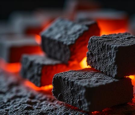 Dettaglio bricchetti legno duro