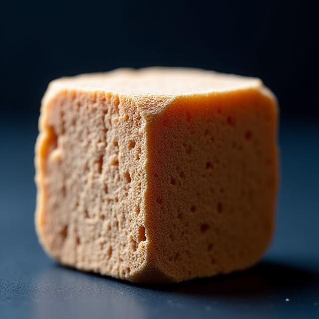 Dettaglio della struttura del bricchetto naturale